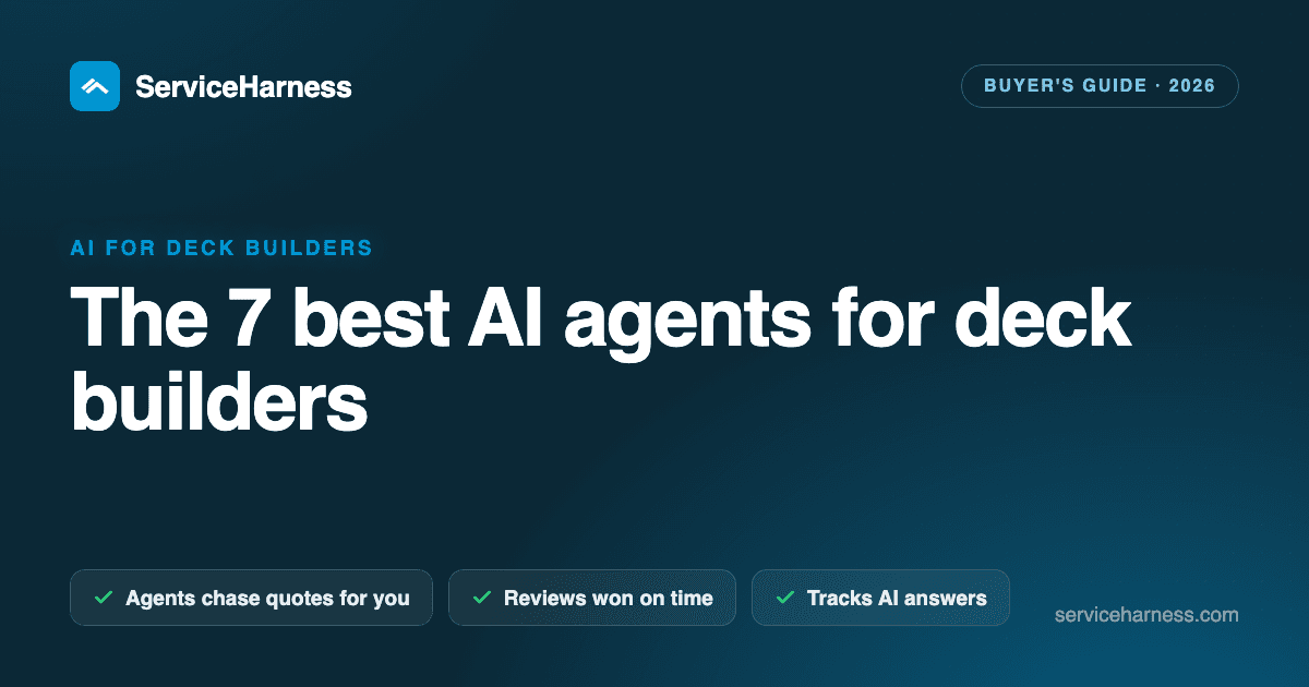 The 7 best AI agents and tools for deck builders in 2026