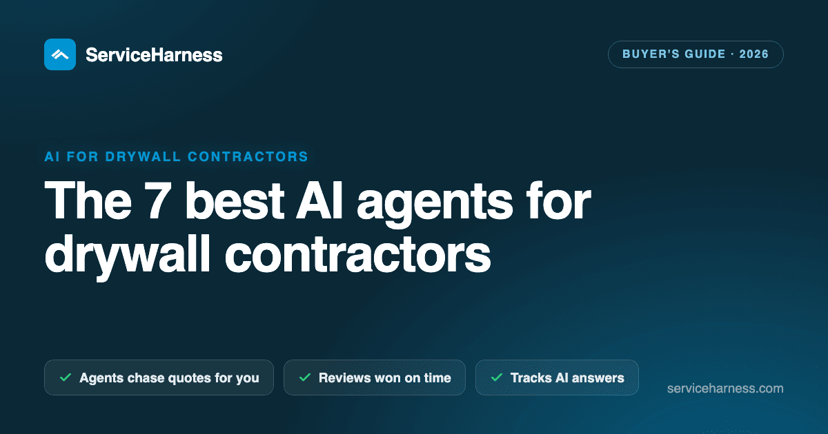 The 7 best AI agents and tools for drywall contractors in 2026