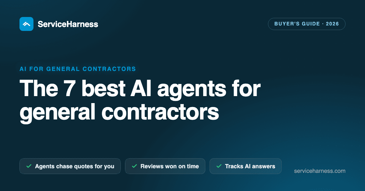 The 7 best AI agents and tools for general contractors in 2026