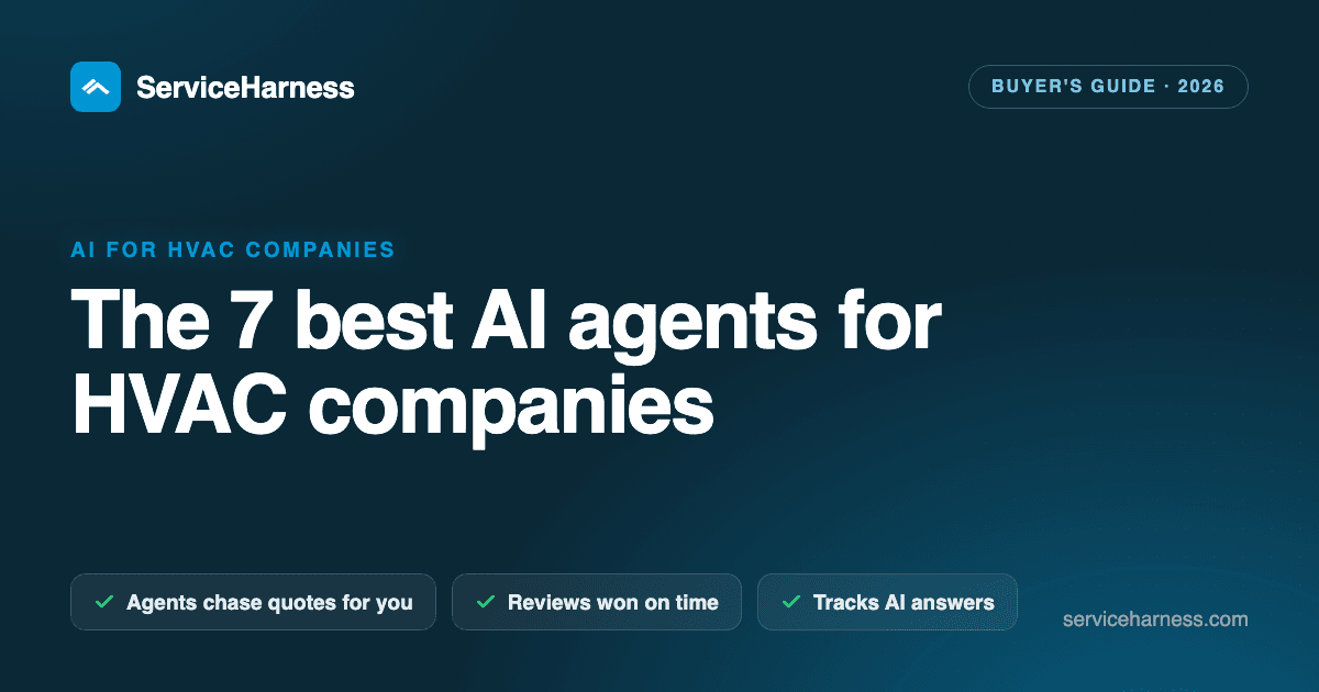 The 7 best AI agents and tools for HVAC companies in 2026
