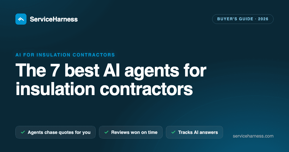 The 7 best AI agents and tools for insulation contractors in 2026
