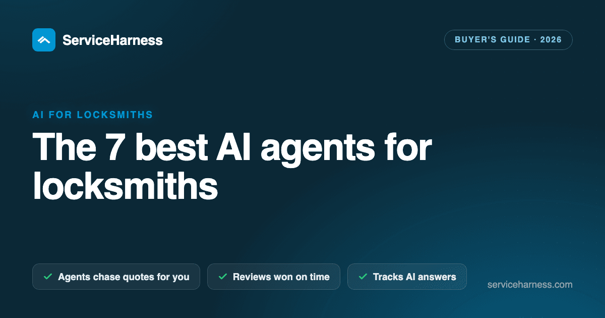 The 7 best AI agents and tools for locksmiths in 2026