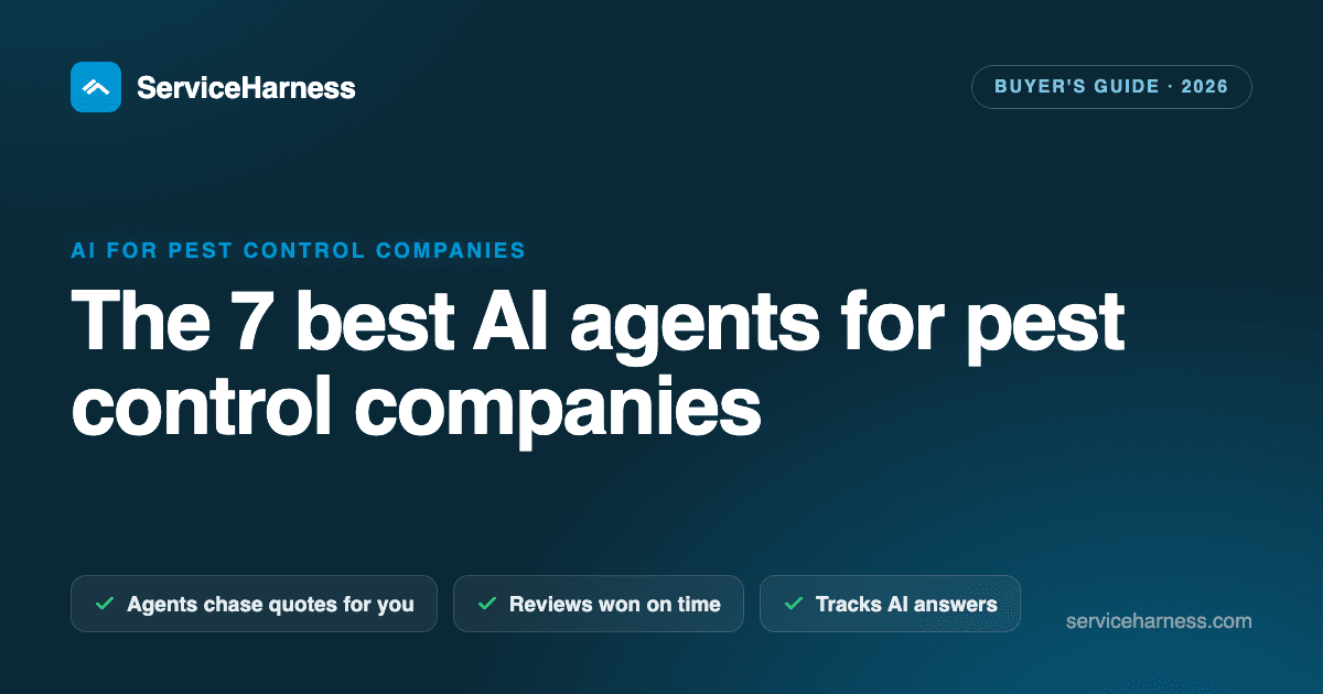 The 7 best AI agents and tools for pest control companies in 2026