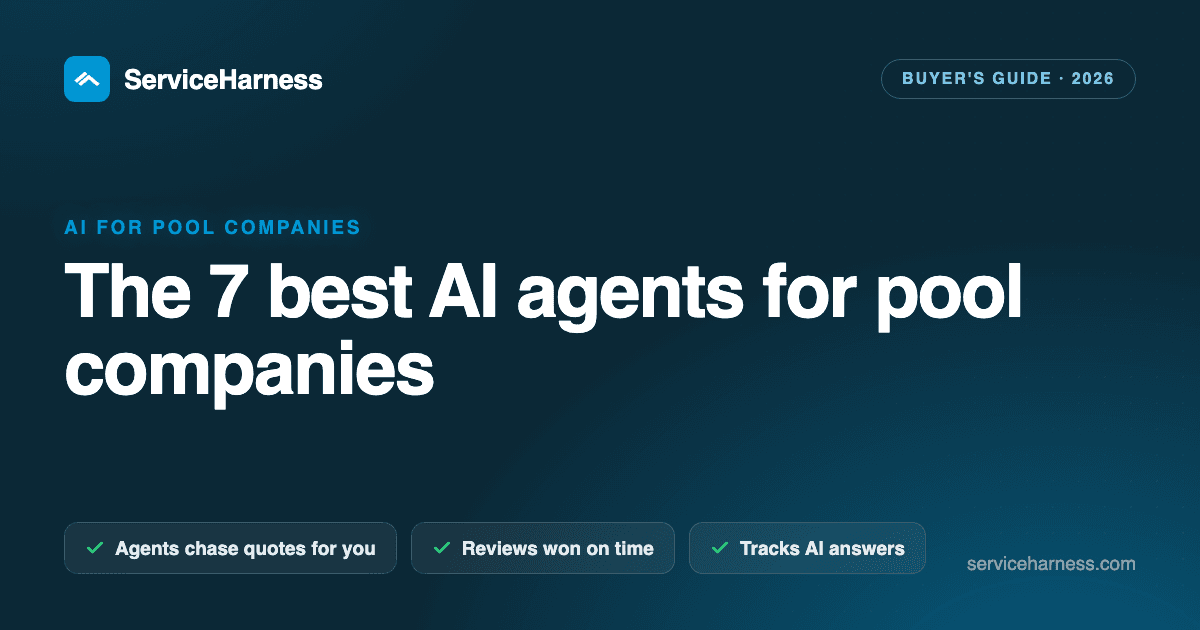 The 7 best AI agents and tools for pool companies in 2026