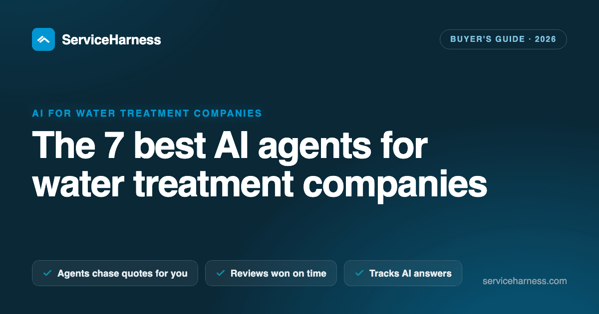 The 7 best AI agents and tools for water treatment companies in 2026