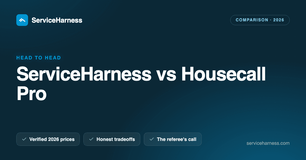 ServiceHarness vs Housecall Pro (2026): who does the work?