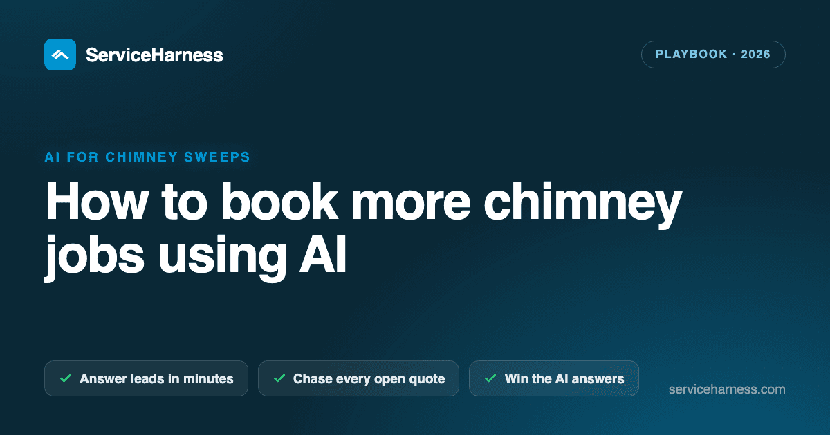 How to book more chimney jobs using AI (the 2026 playbook)